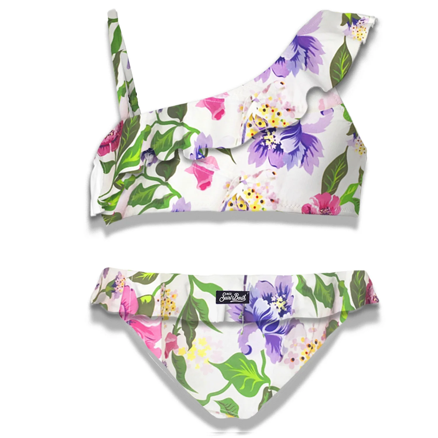 Djevojački bikini na jedno rame s volanima