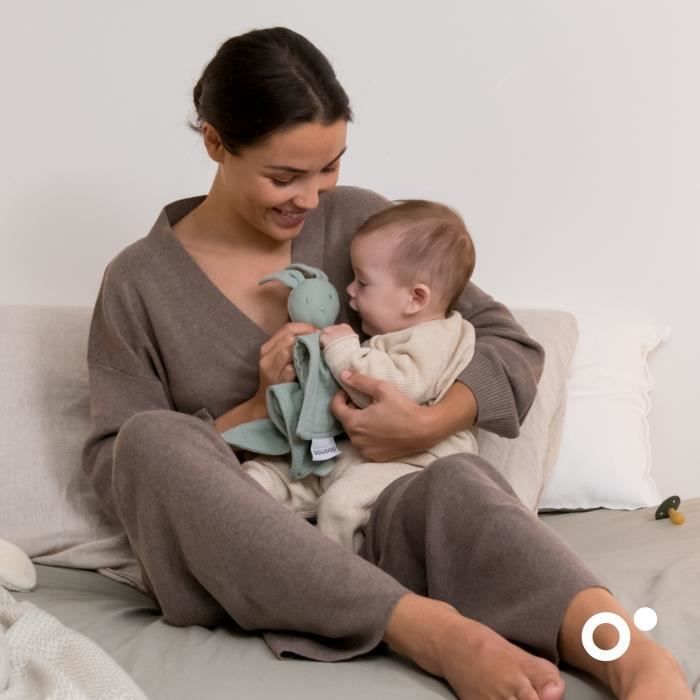 doomoo You&Me Baby Comforter - Reversible and Soothing Comforter - Comes with 2 Bodies to Carry the Parent's Scent, Green