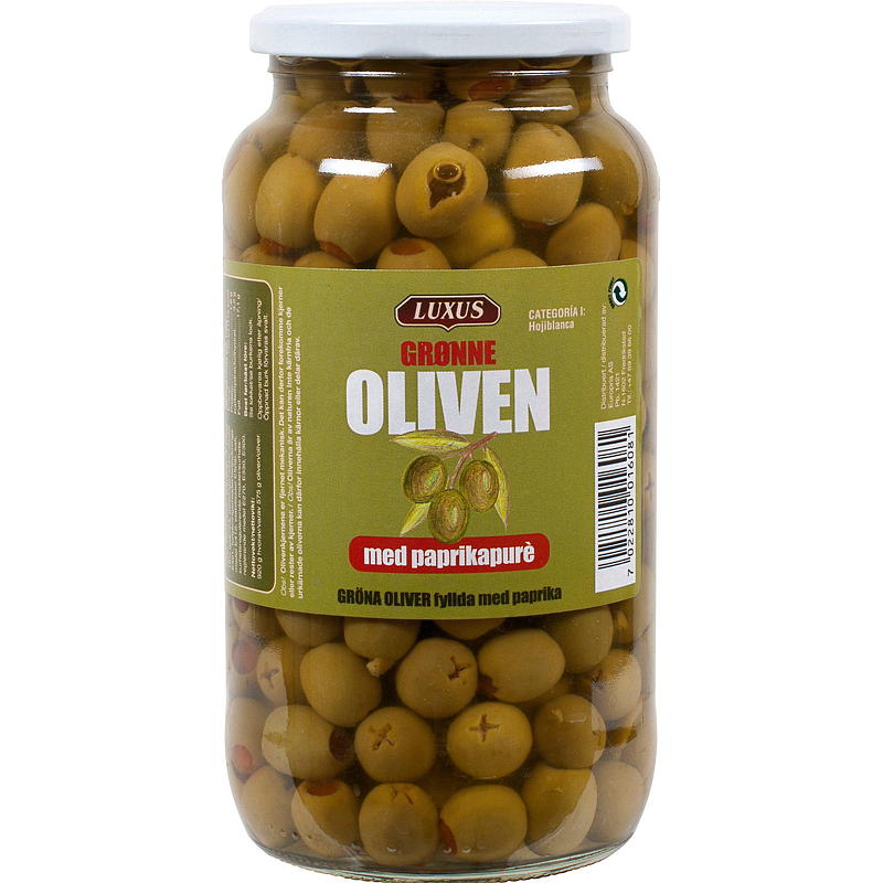 Luxus Olivengrønn Luxus 920 g, med paprika