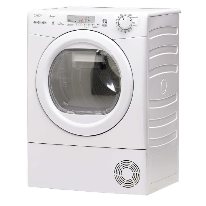 Asciugatrice a pompa di calore CANDY EY EH8N1DE-S - 8 kg - Cestello EasyCase - Collegata - Bianca