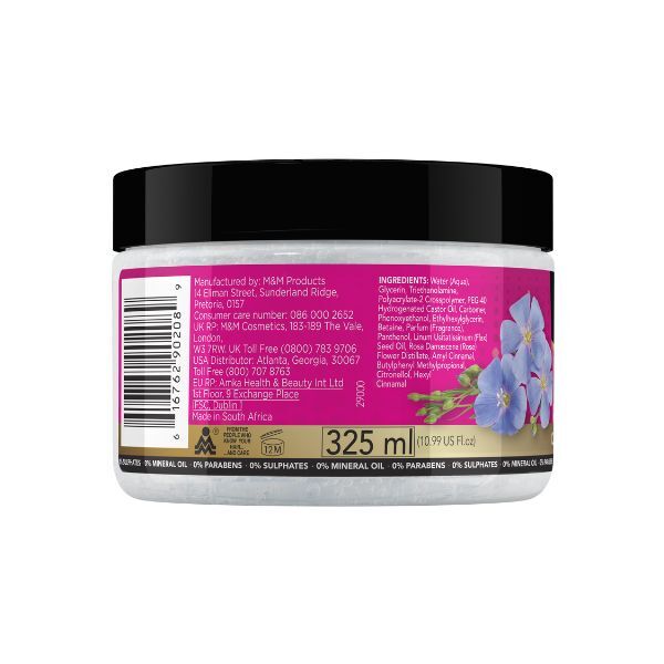 Gel de alungire a buclelor cu ulei de in și apă de trandafiri SNF Naturals