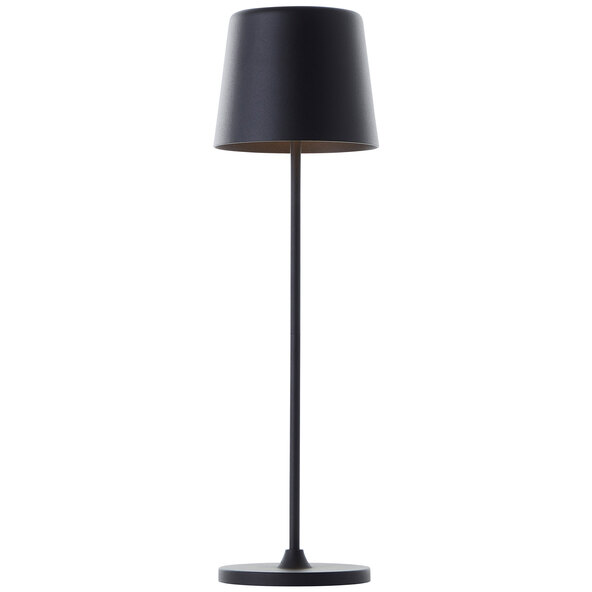 Επιτραπέζιο φωτιστικό Kaami LED με μπαταρία, ματ μαύρο