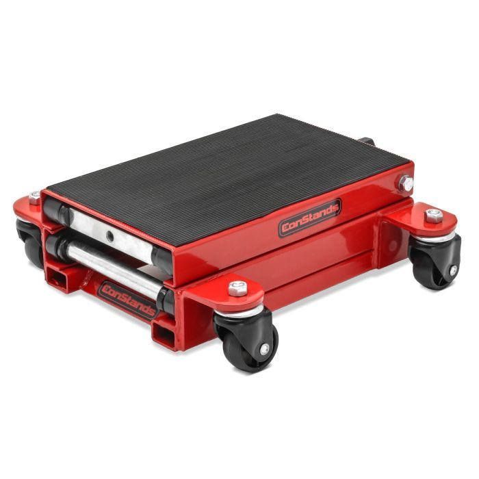 Pont élévateur moto chariot ConStands HR1 Cric de déplacement 500kg rouge