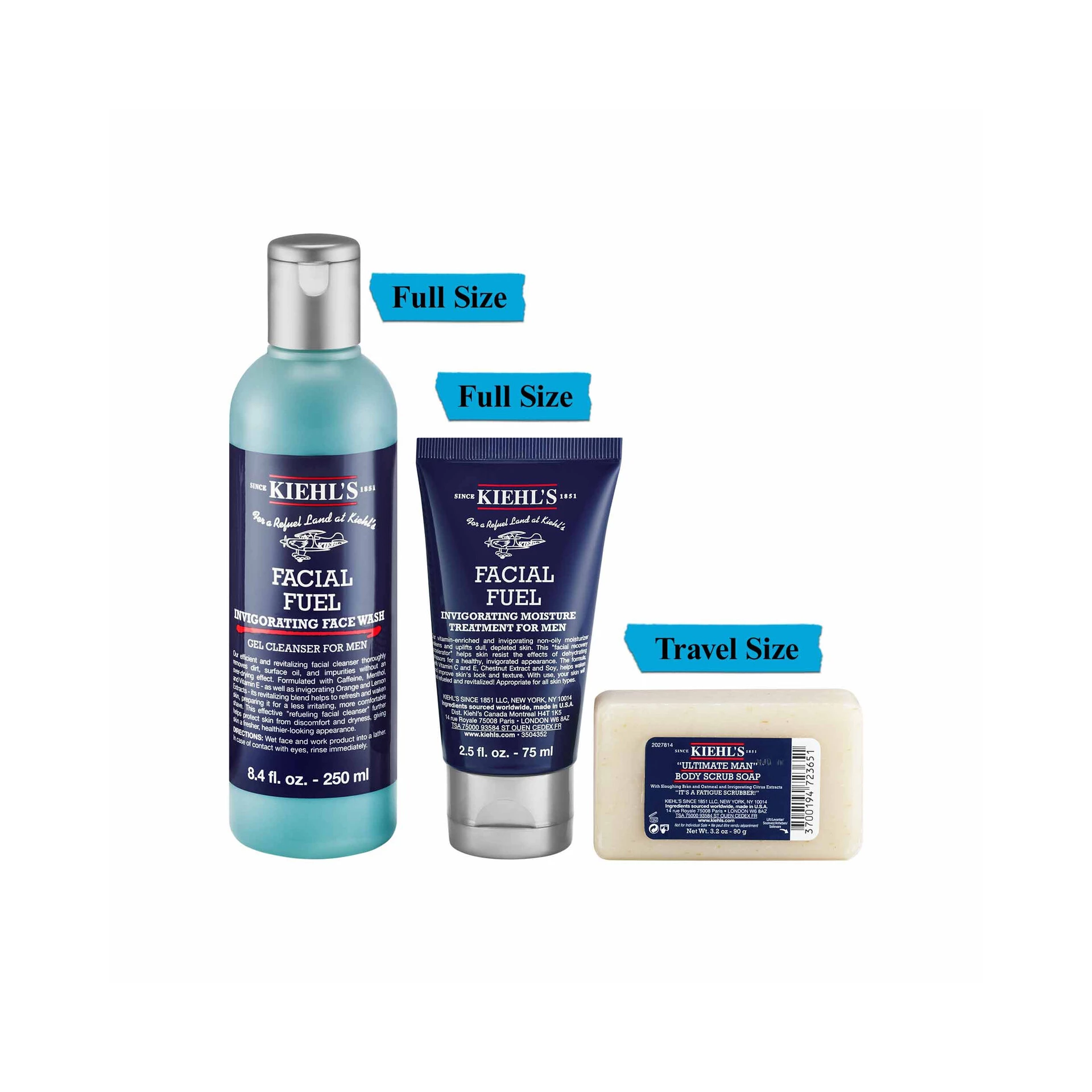 Cutie cadou energizantă esențială pentru bărbați - Kiehl's