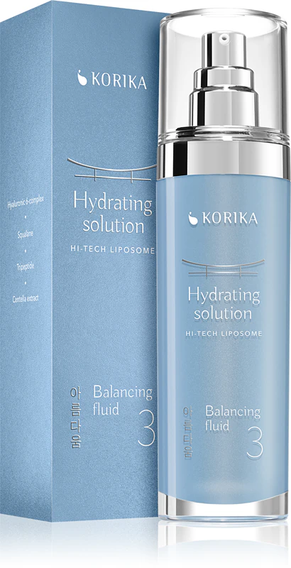 KORIKA HI-TECH LIPOSOME Hydratační roztok Vyrovnávací fluidní lehká hydratační emulze