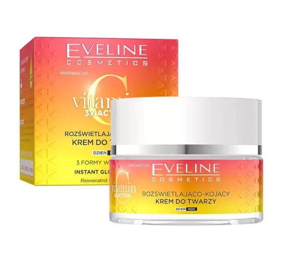Eveline Cosmetics Vitamin C 3 x Action rozświetlająco-kojący krem do twarzy 50 ml