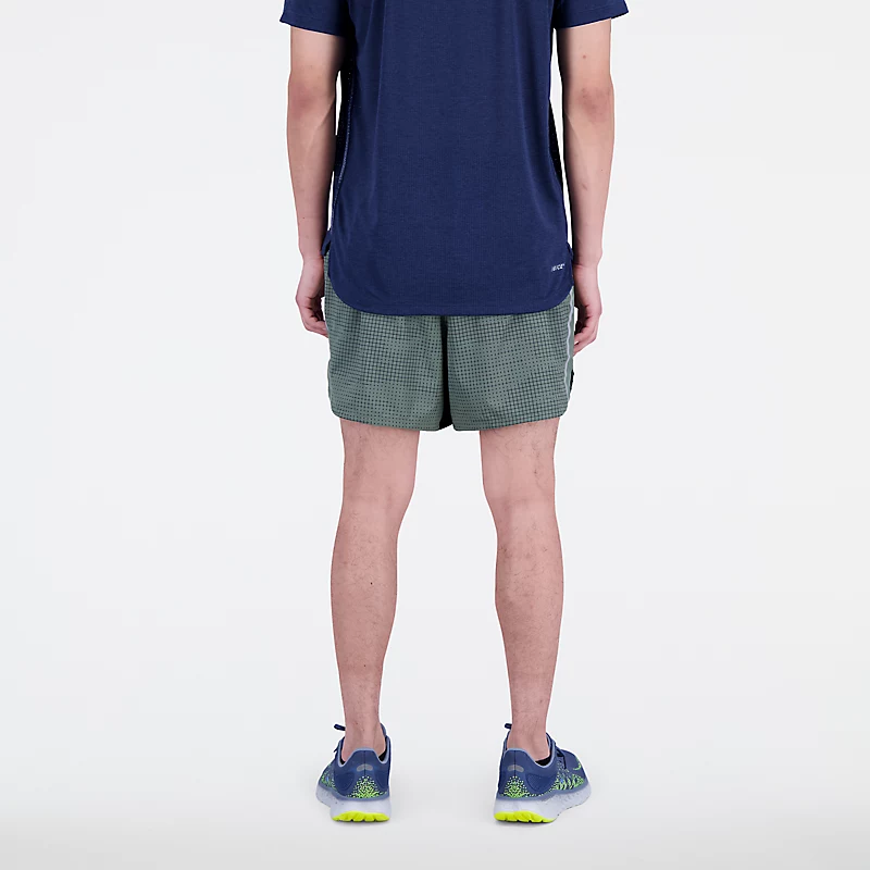 Impact Run Herren-Laufshorts mit Print, 5 Zoll lang – Dunkelolivgrün