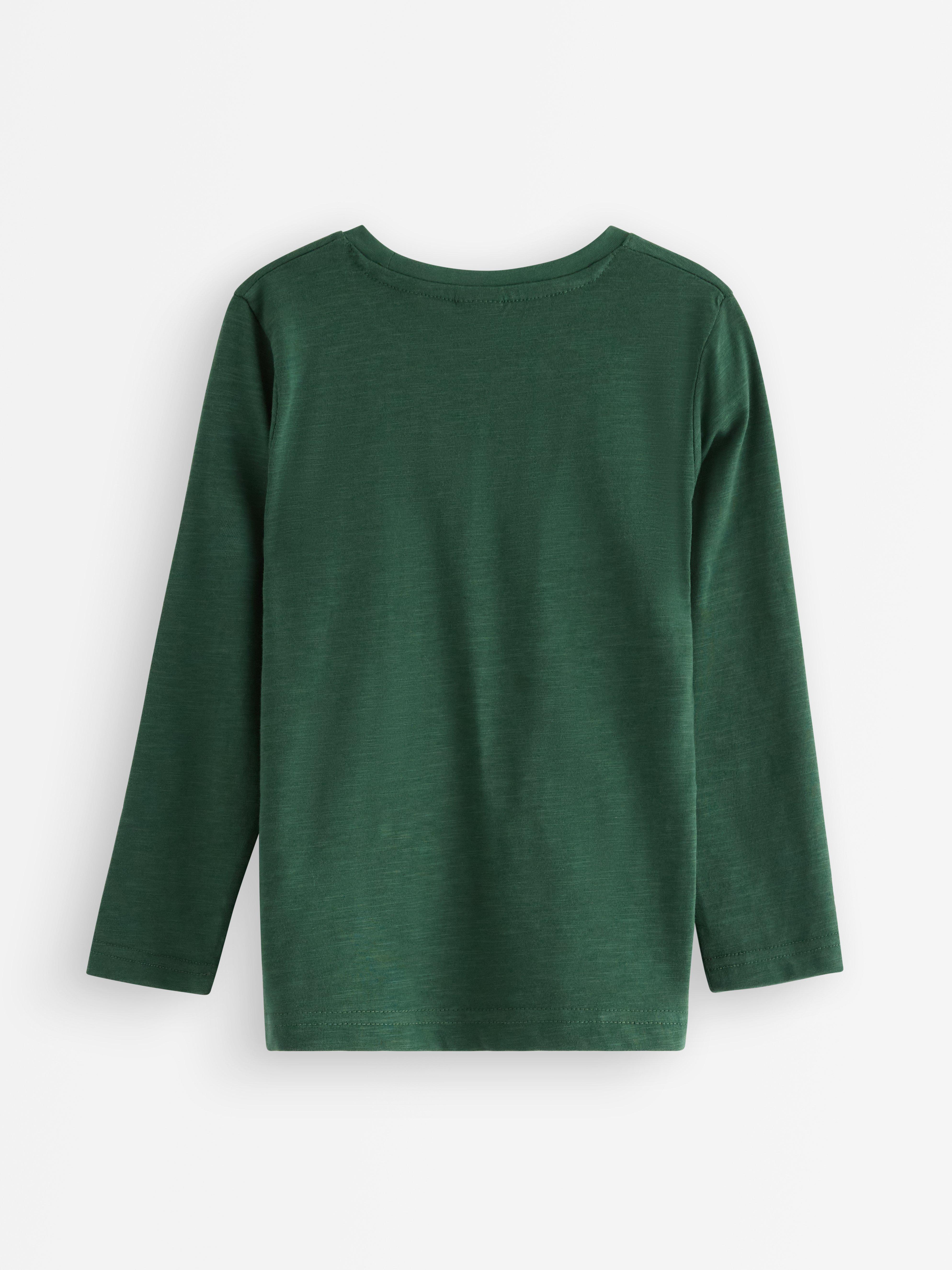 Långärmad top Dark Dusty Green