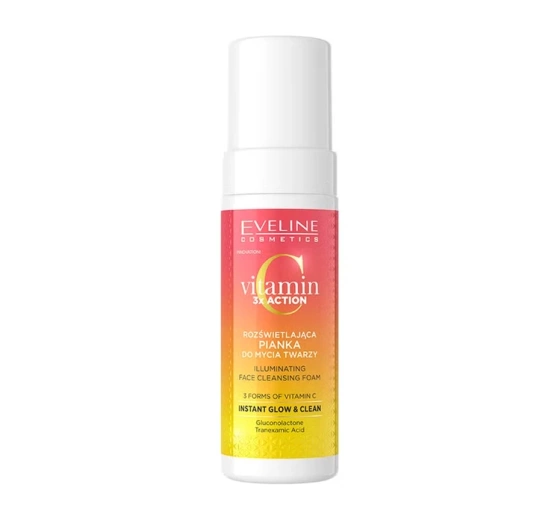 Eveline Cosmetics Vitamin C 3 x Action rozświetlająca pianka do mycia twarzy 150 ml