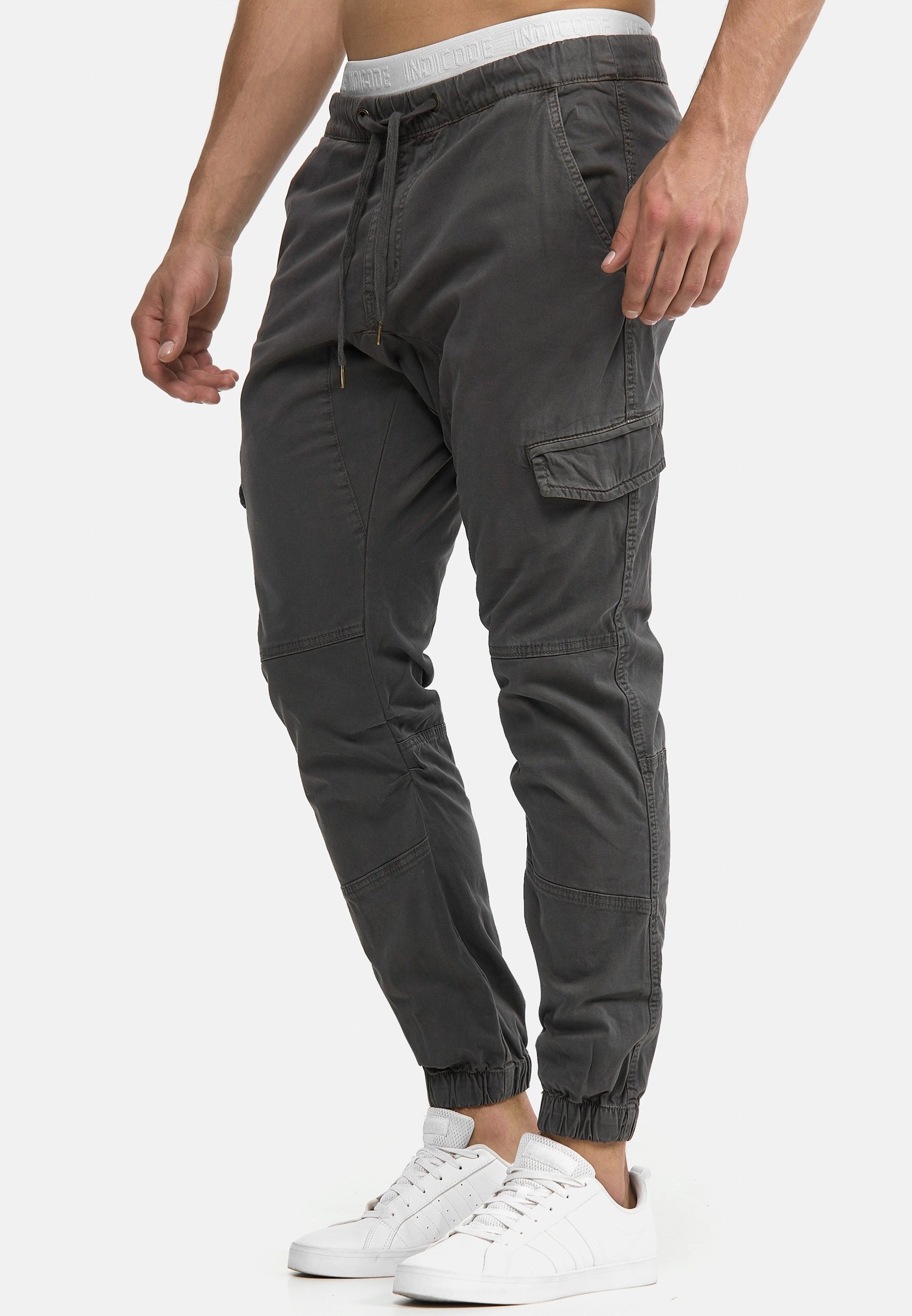 INDICODE JEANS Pantalon cargo - anthracite