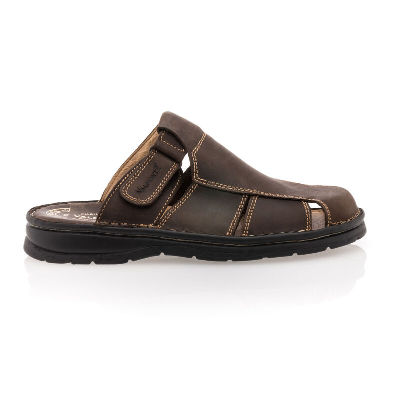 Zuecos/mulas marrones para hombre