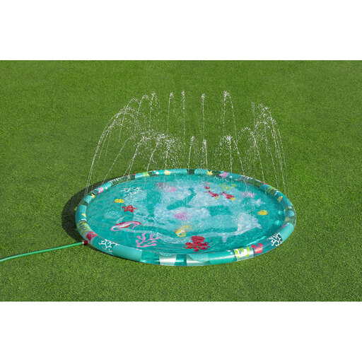 Tapis de piscine Bestway Water Jet 165 cm, imprimé bleu marine