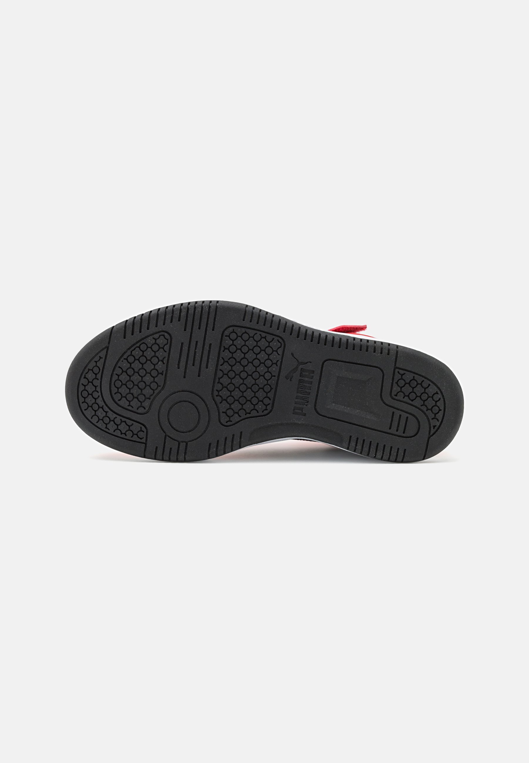 Puma REBOUND V6 MID UNISEX - Scarpe da ginnastica alte - bianco/nero/rosso per sempre