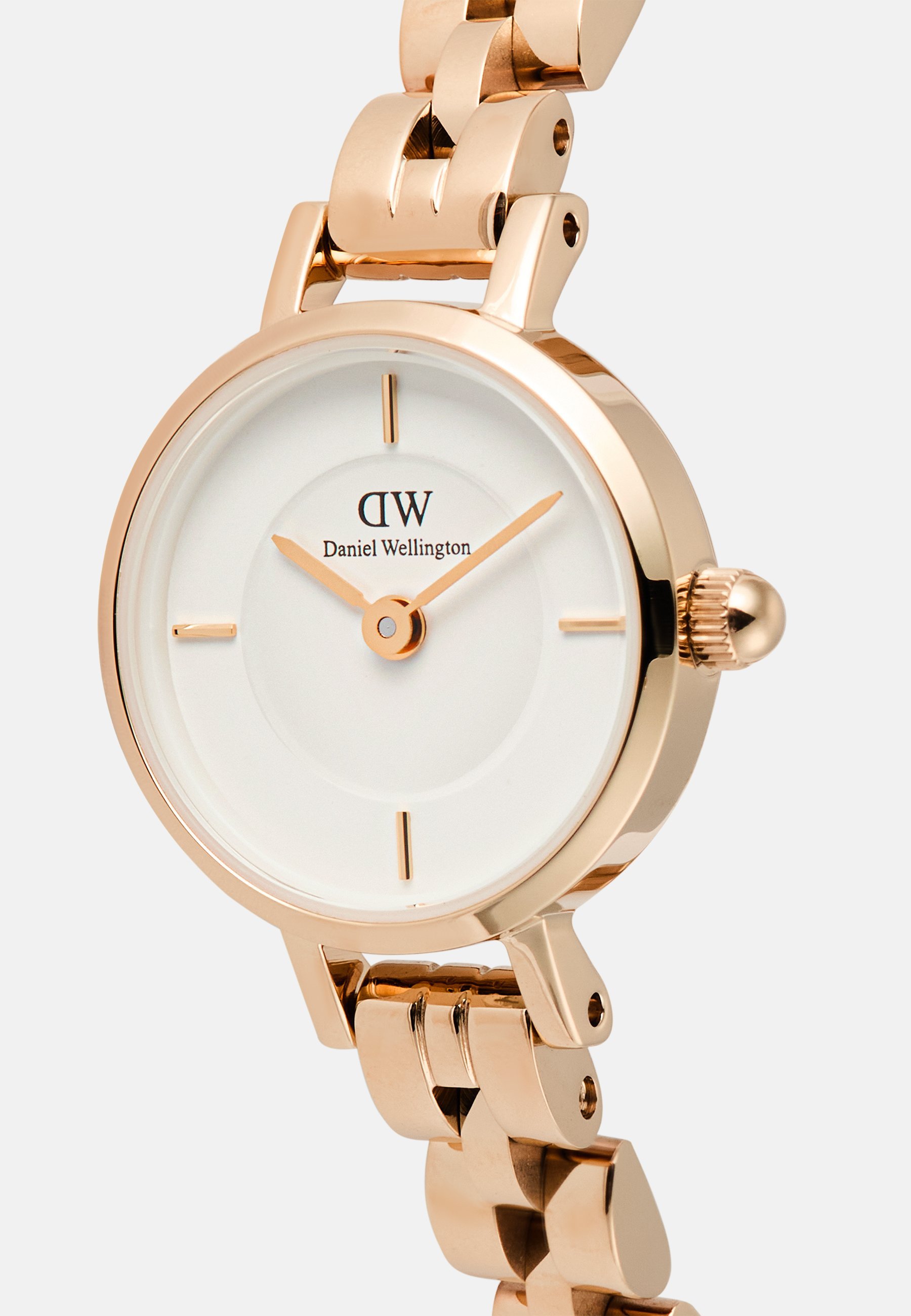 Daniel Wellington PETITE ARCH 3-LINK - Zegarek - różowe złoto