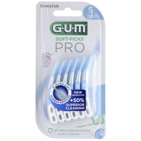 GUM Soft-Picks Pro tarpdančių krapštukai<br>mt S, 30 vnt.
