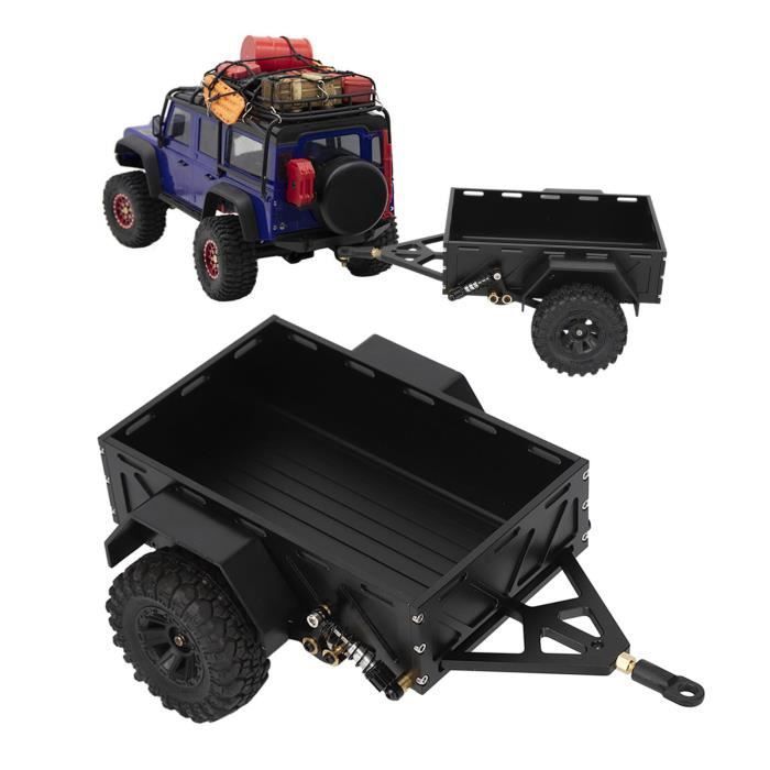 Remolque para coche RC Vvikizy, aluminio, antideslizante, ruedas de goma para Traxxas TRX4M 1/18