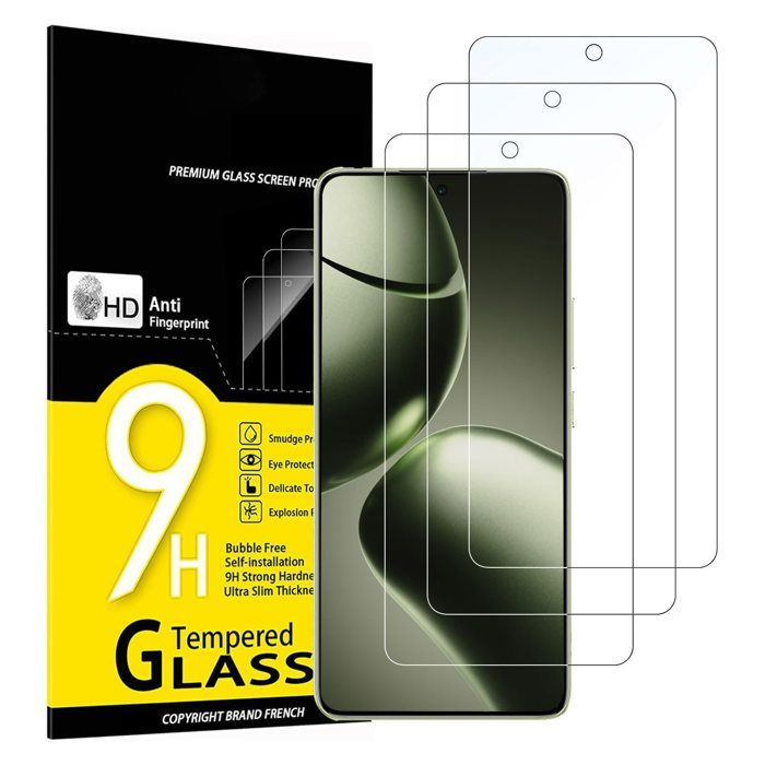 Lot de 3, Verre Trempé pour Xiaomi 14T, 14T Pro, Film en Protection écran efficace contre les Rayures - sans Bulles
