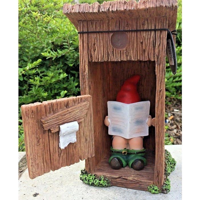 Nain De Jardin Humour Doigt d'honneur Nains Deco Exterieur Sculptures Et Statues Déco De Jardin Statue pour Intérieures Ou Label
