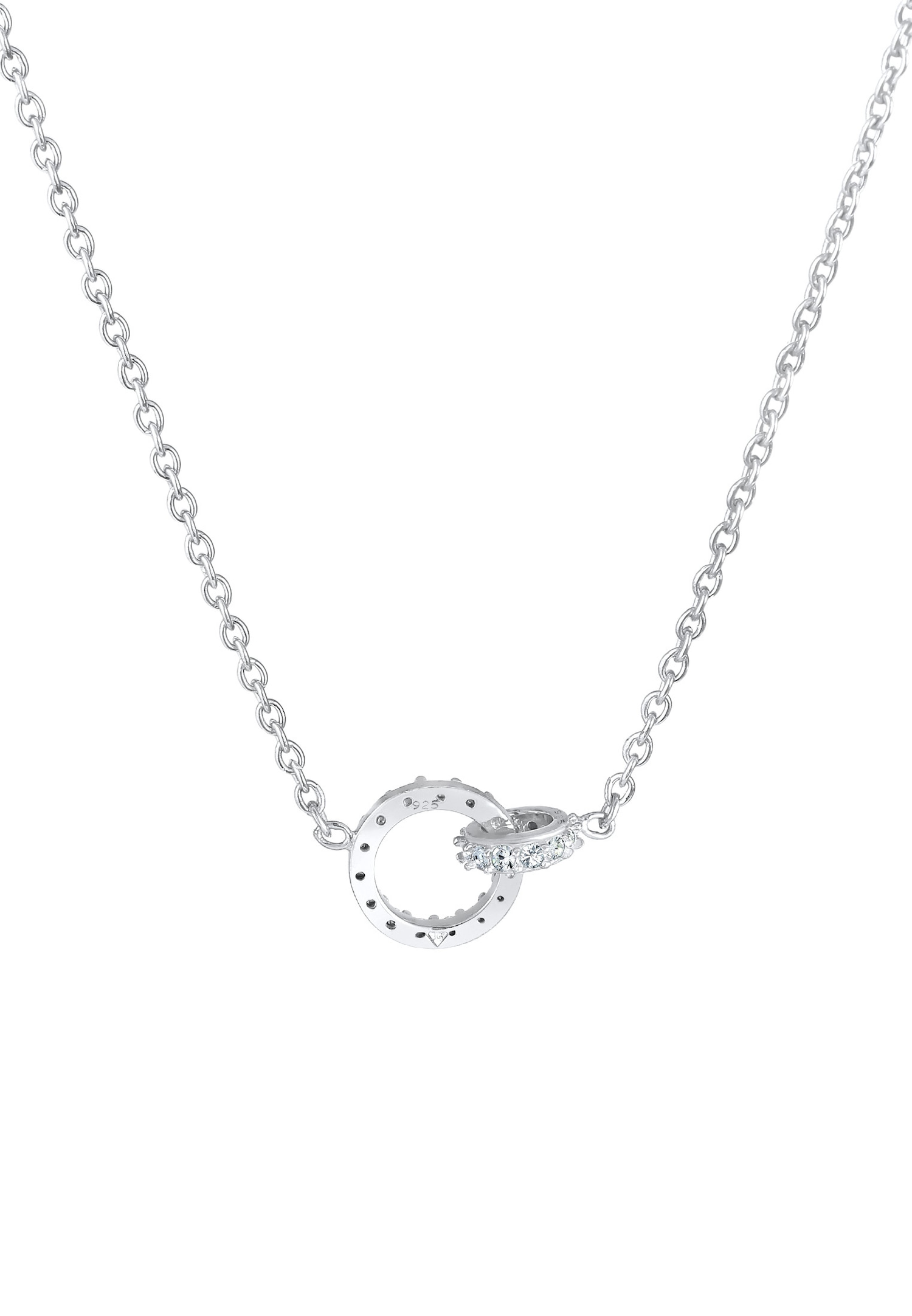Elli Femmes Anneaux Connecté Infini avec cristaux Argent 925