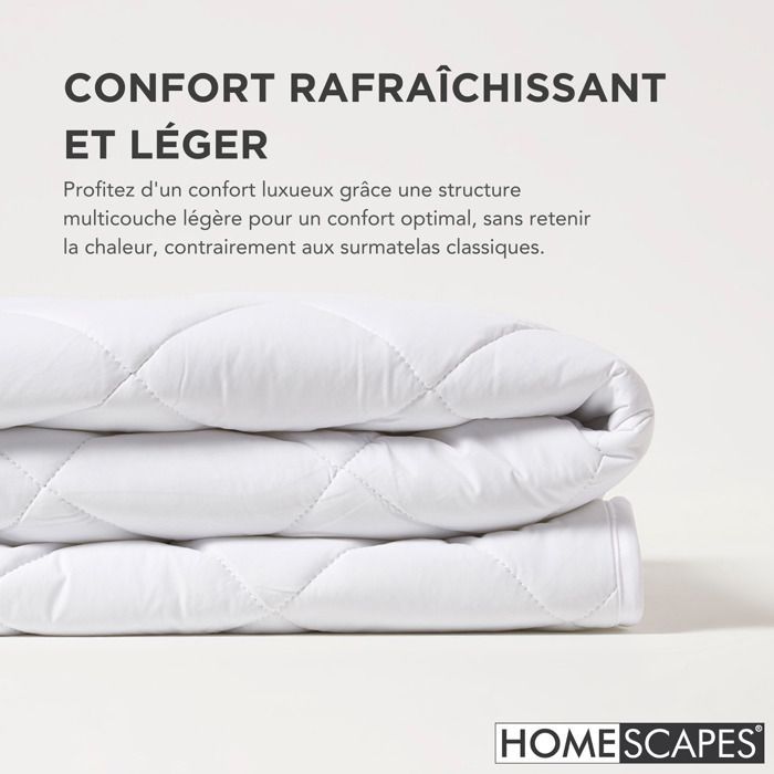 Koelende matrastopper 60x120 cm voor baby-/kinderbed, ademend comfort, hypoallergeen, wasbaar – HOMESCAPES