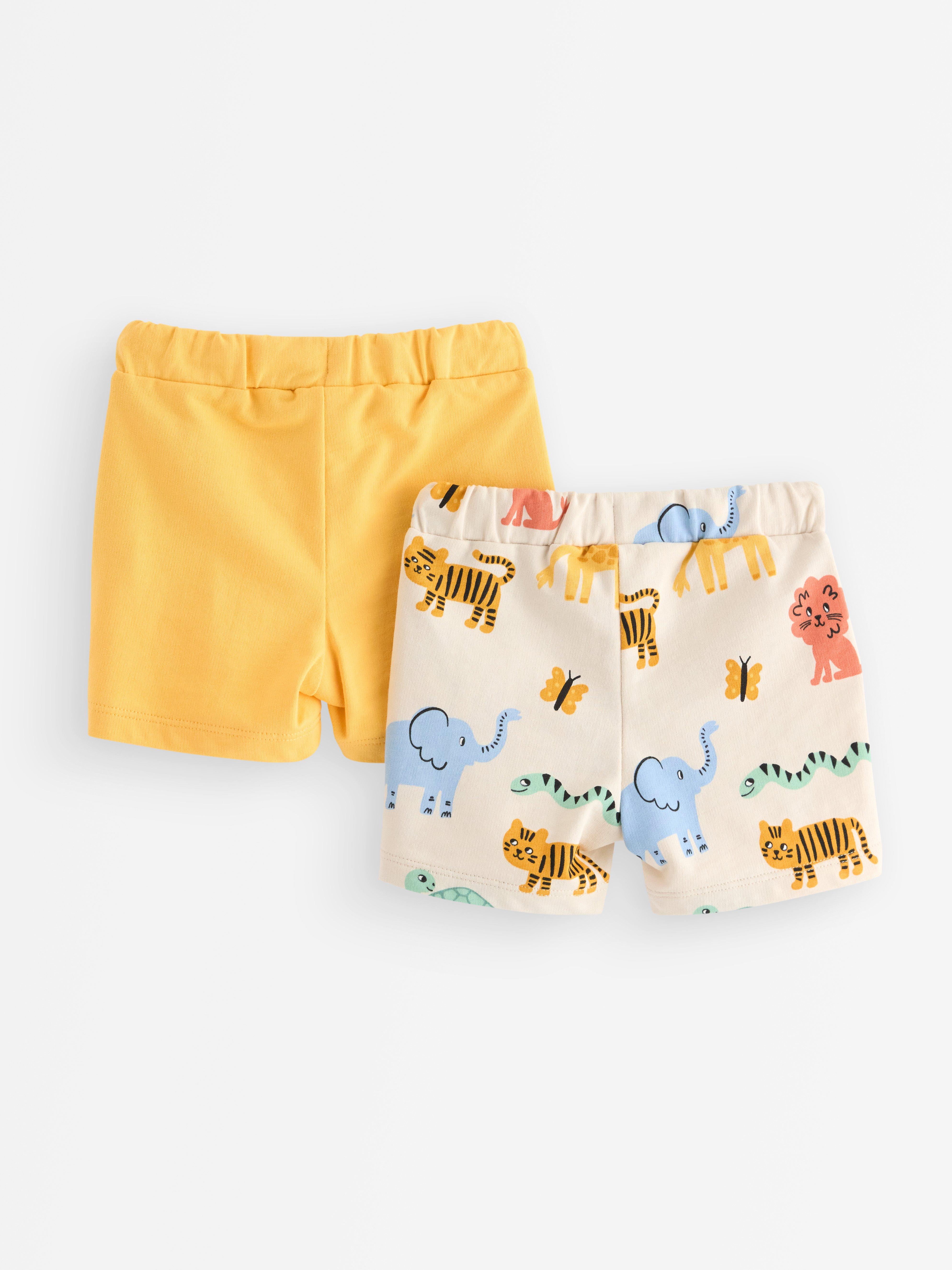 Set de 2 pantaloni scurți trikåshorts galben deschis