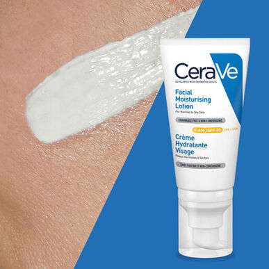 CeraVe Kasvojen Kosteuttava Voide Normaalille Ja Kuivalle Iholle SPF 50 52 ml