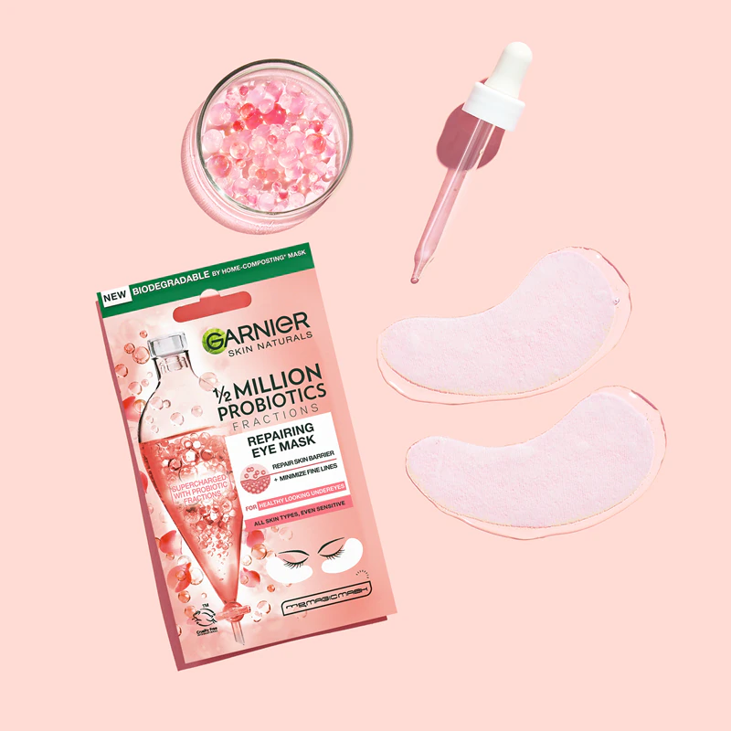 Máscara para Olhos 3 em 1 com Água Micelar e Probióticos Garnier Skin Naturals