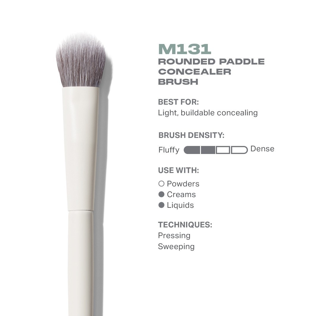 Pędzel do korektora Morphe Concealer Brush M131, zaokrąglony pędzel do korektora – 1 sztuka