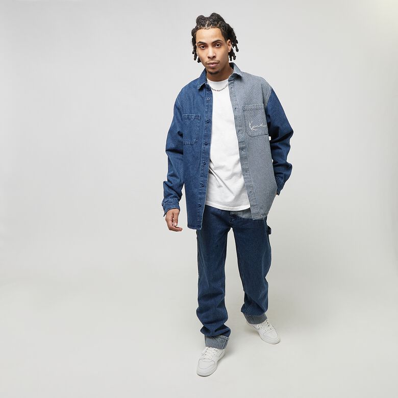 OG Stripe Block Denim Baggy Workwear Pants