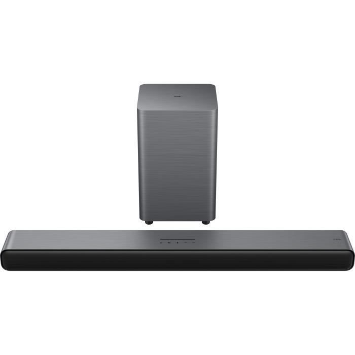 Soundbar - TCL - S55HE - Dolby Atmos 2.1 - Met draadloze subwoofer - Zwart