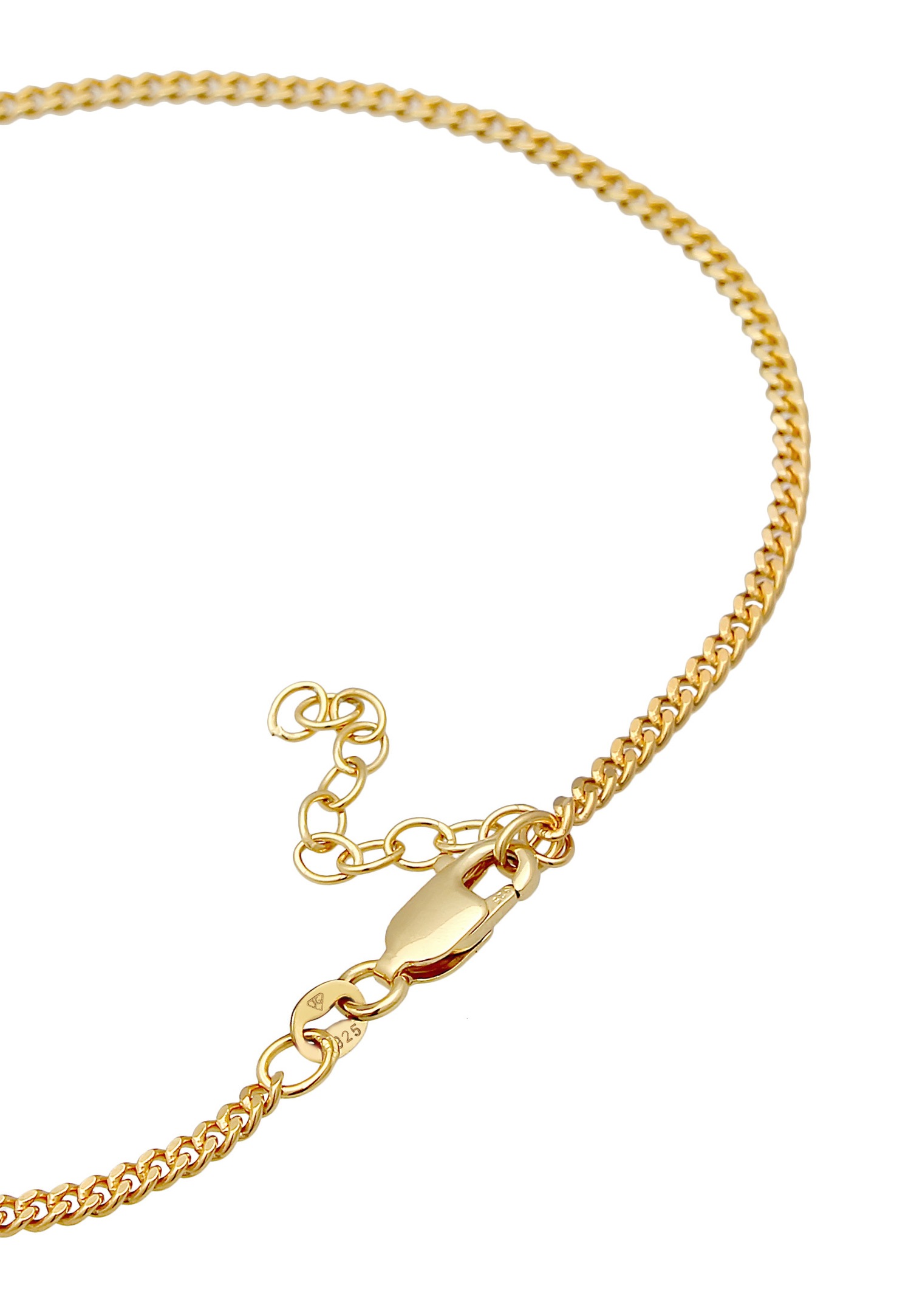 Elli Chaîne de base pour dames, discrète et intemporelle, ajustable en argent sterling 925.