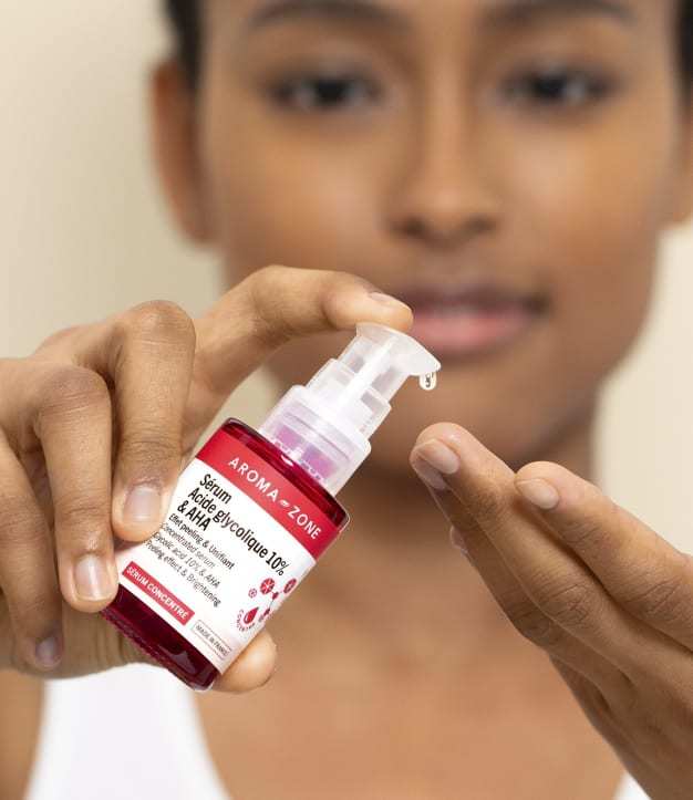 Siero concentrato con acido glicolico al 10% e AHA, 30 ml • Flacone in vetro