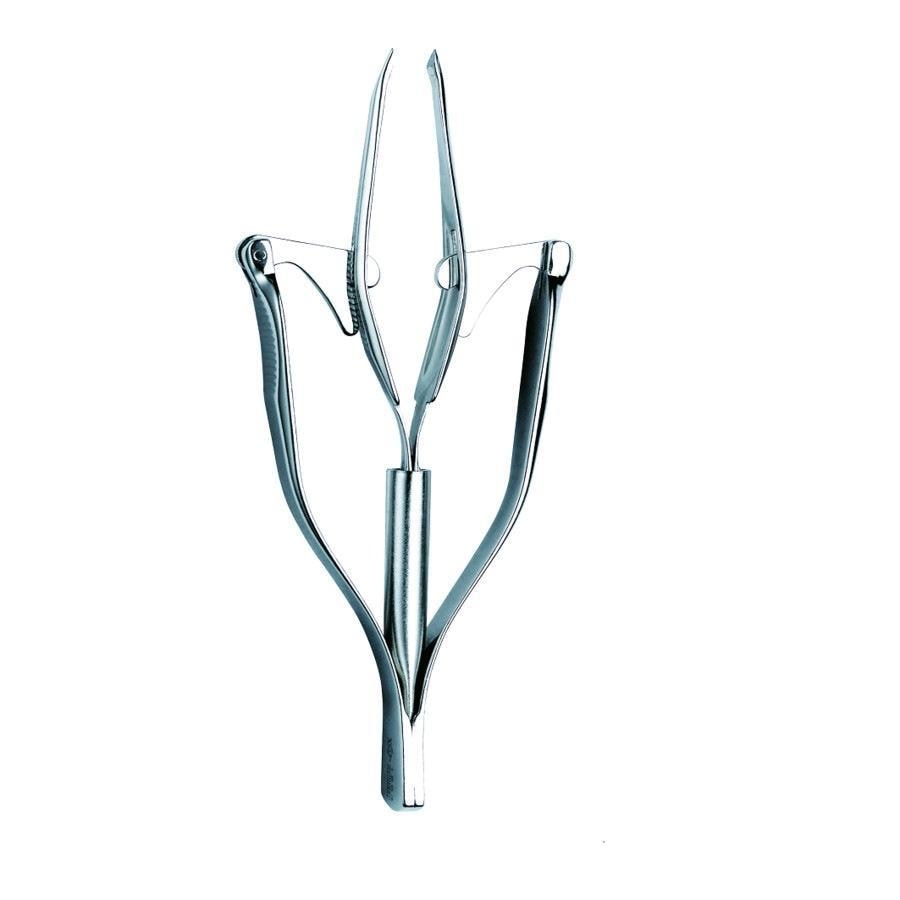 Pince à épiler à anneau en forme de flèche, 10 cm, pince à épiler automatique, - 1 pièce