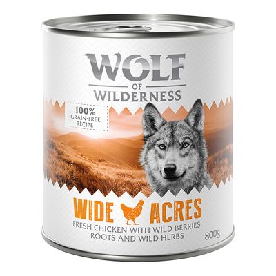 Lobo de la naturaleza salvaje, clásico para adultos, 6 x 800 g