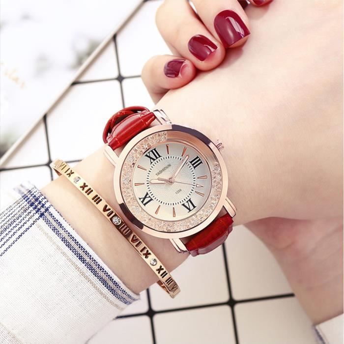 Reloj de lujo para mujer SHARPHY 2021, cuarzo, correa de cuero, luminoso, resistente al agua, lujosa sencillez.