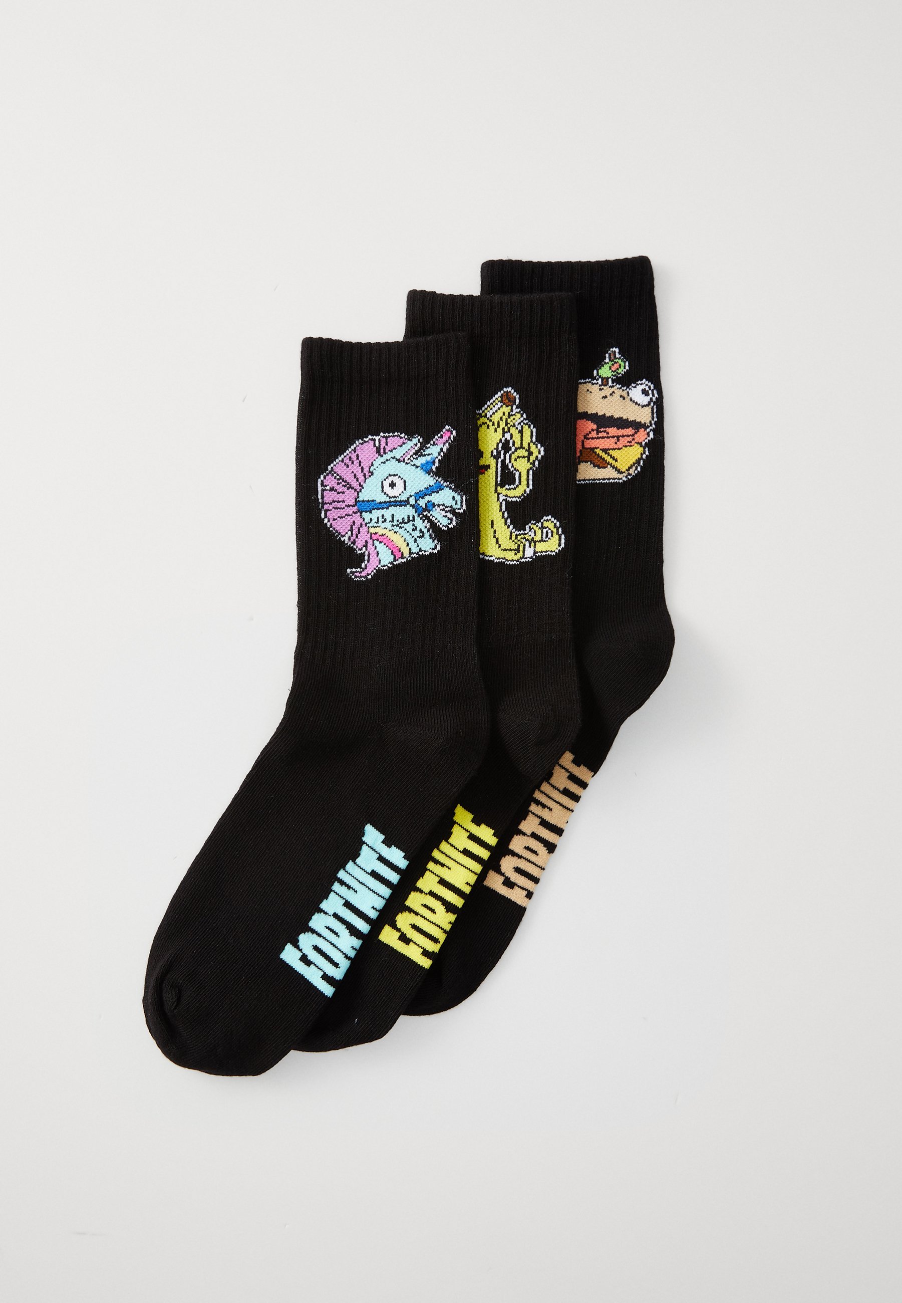 Noem het NKMSEPPE FORTNITE SOKKEN 3-PACK UNISEX - Sokken - zwart