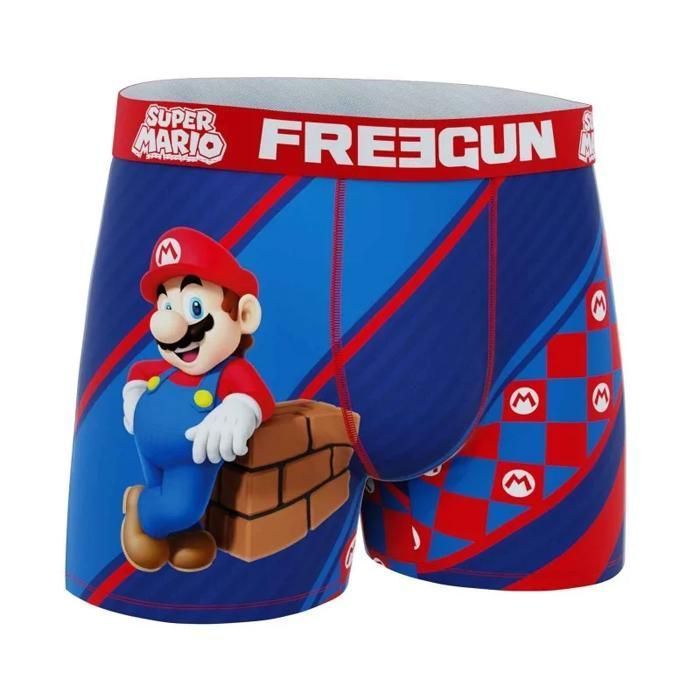 FREEGUN 3-Pack Men's Boxers Super Mario Bros 8