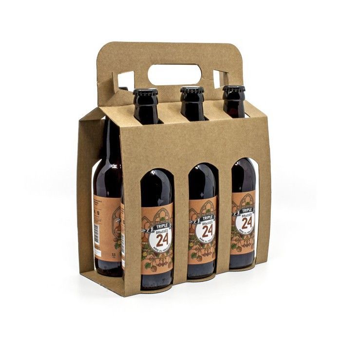 Pacote com 6 cervejas Brassée 24 Triple Artisan Brewery de Sarlat 33cl