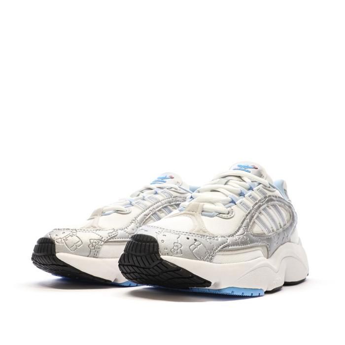 Baskets Blanches/Bleu Fille Adidas Ozmillen