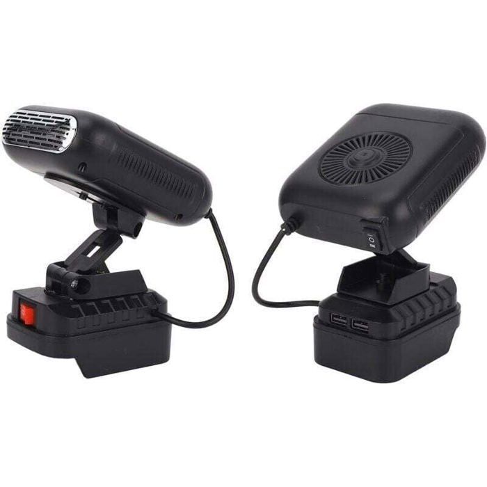 Riscaldatore portatile a batteria OKZ - Rotazione a 90° - 2 impostazioni di temperatura - 2 porte USB
