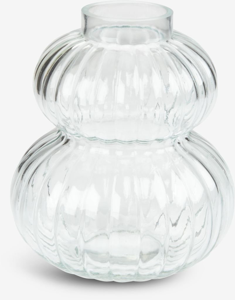 BUSTER BUSTER vaza Ø14xV16cm prozorna