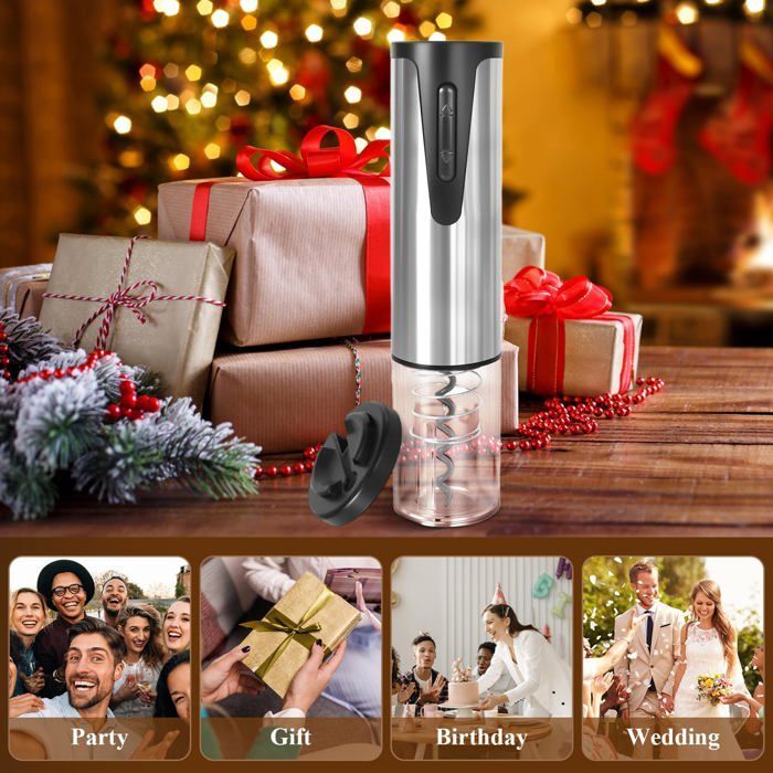 Rechargeable Electric Wine Corkscrew - 1, Standard, Cordless Foil Cutter for Home and Restaurant Use, Kitchen Accessory, Lumiryn