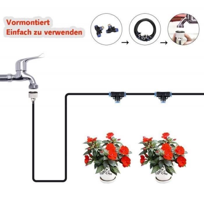 Sistema de nebulización para exteriores de 9 m, sistema de nebulización para patios, sistema de enfriamiento por nebulización, kit de manguera de nebulización