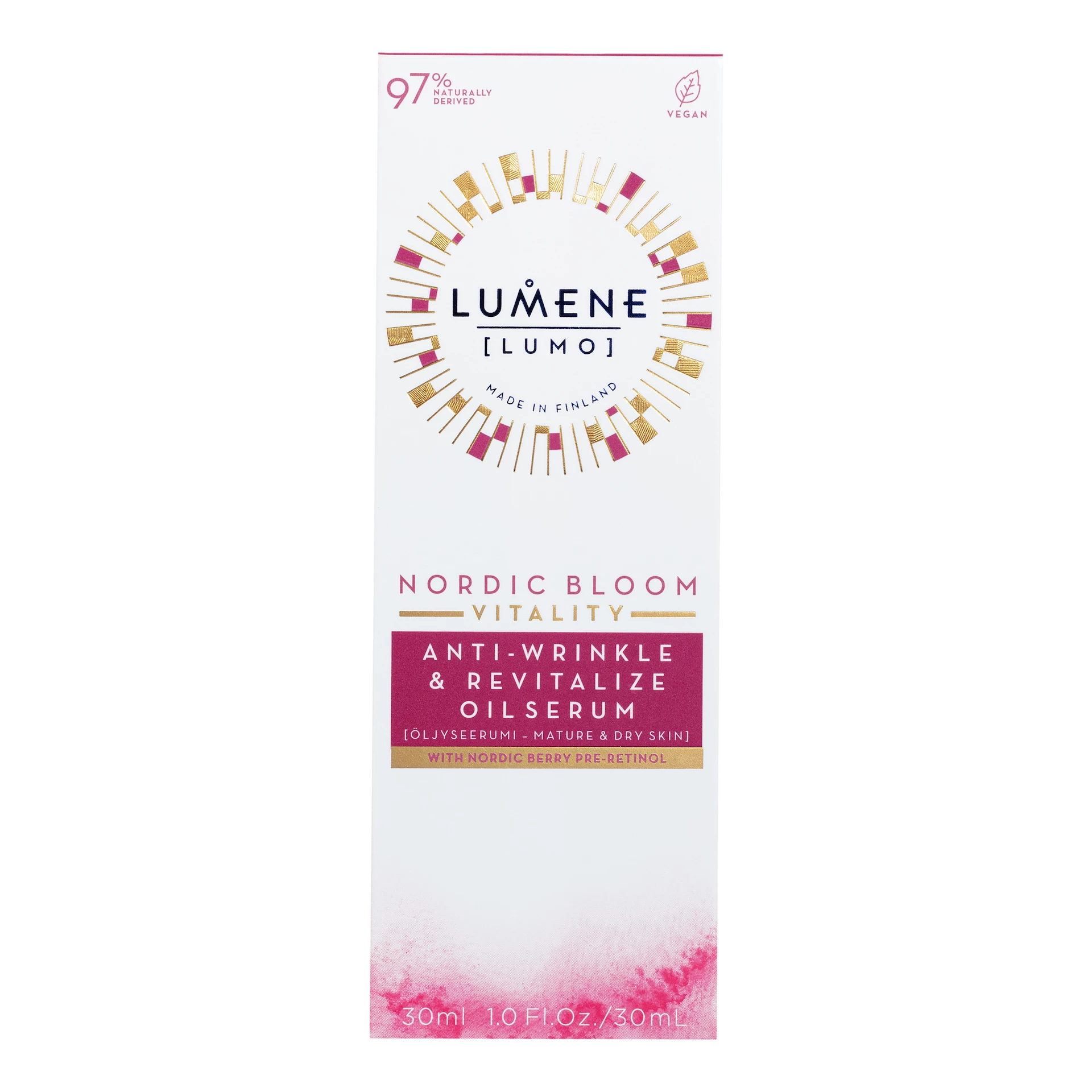 Nordic Bloom Vitality ránctalanító és revitalizáló olajszérum 30 ml - Lumene