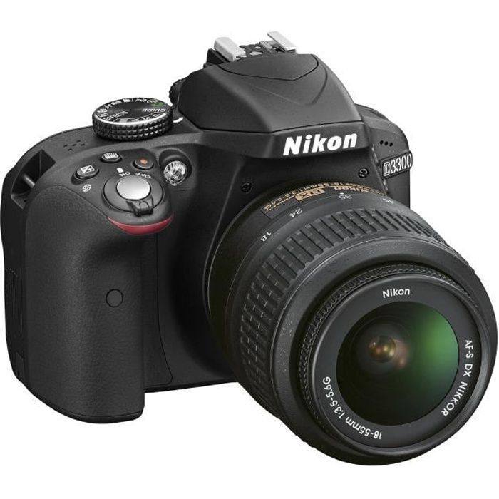 Fotocamera reflex digitale Nikon D3300 - Sensore CMOS da 24,2 megapixel - Schermo da 3