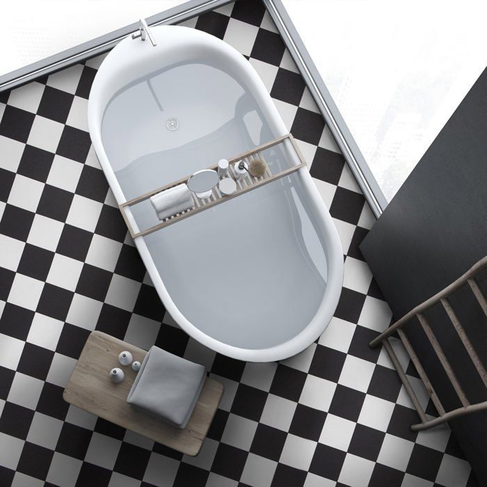 Revêtement de sol Atlantic Damier 019D 200 x 100 cm