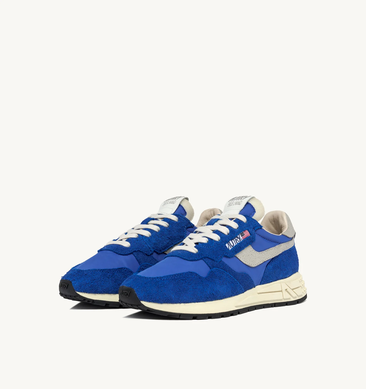 Adidași REELWIND JOS din nailon și piele întoarsă, albastru electric