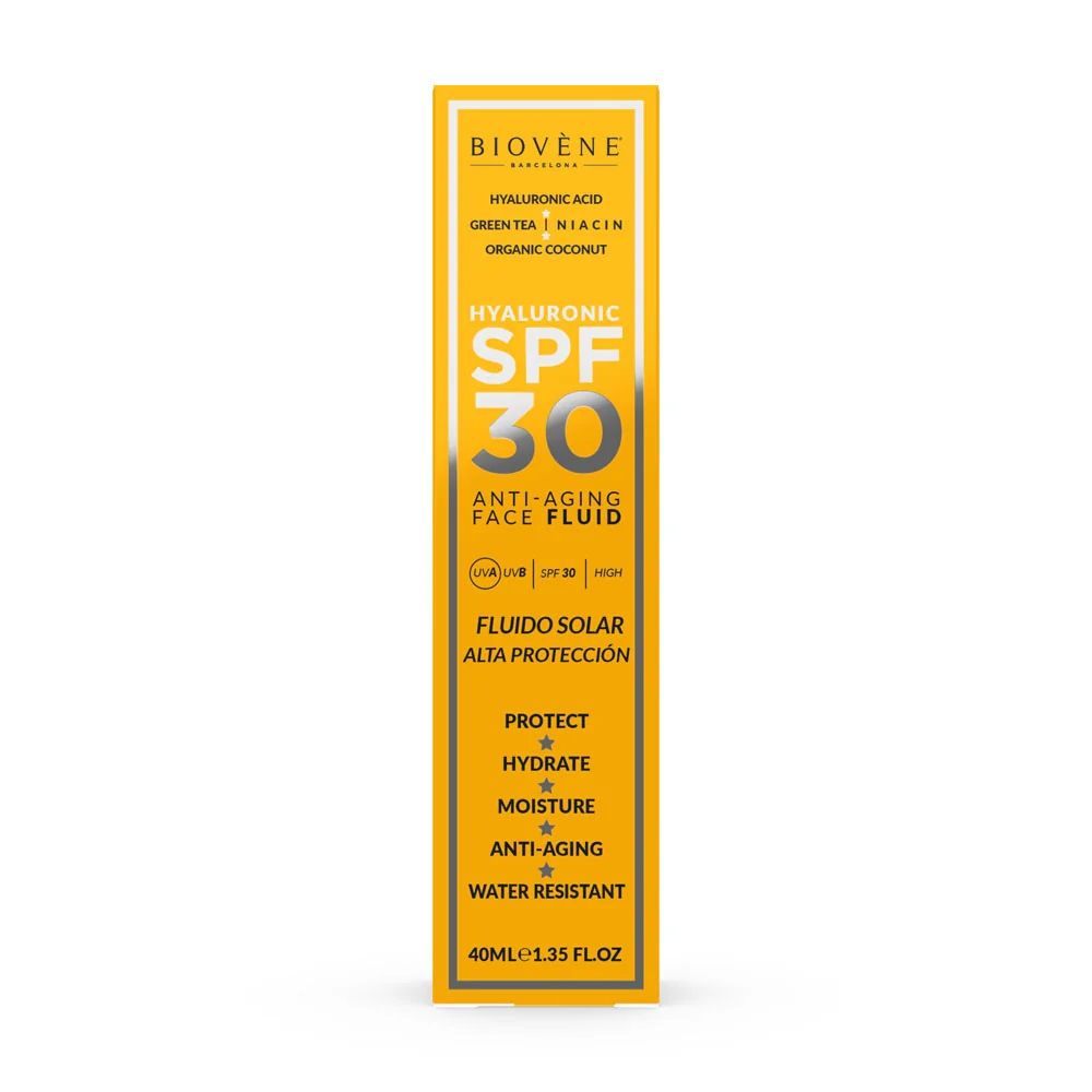 Fluid za lice s hijaluronskom kiselinom protiv starenja SPF 30 Zaštita lica