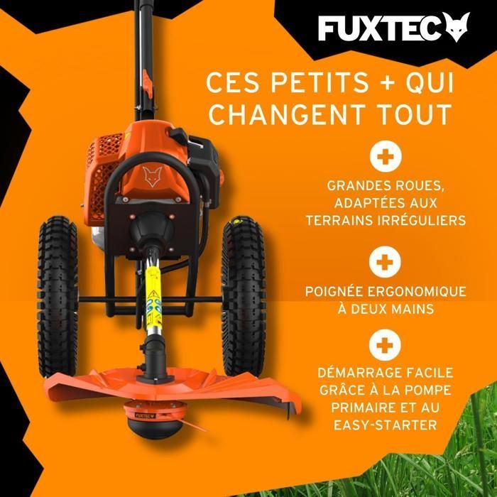 Coupe bordure thermique à roues - FUXTEC FX-FSR162 - 62cm3 3,5CV
