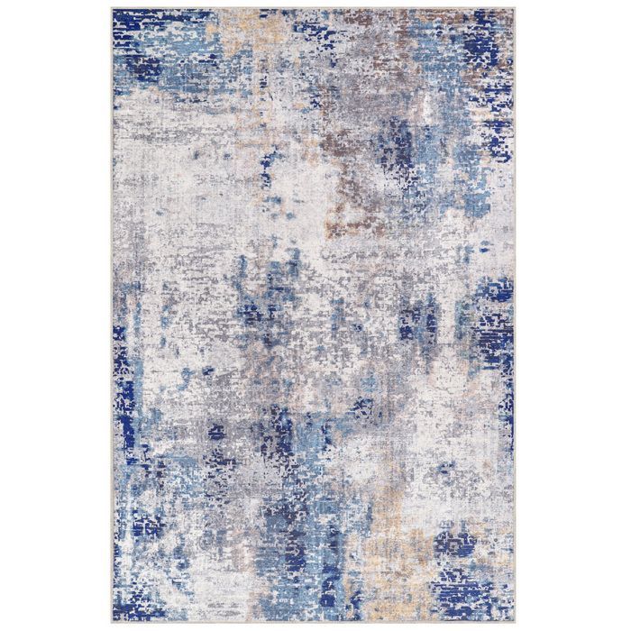 Großer, moderner Designteppich – Beige (290 x 200 cm) – Mehrfarbiges Citrin